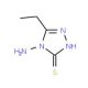 4-Amino-5-ethyl-4H-1,2,4-triazole-3-thiol (CAS 20939-16-6) - chemical structure image