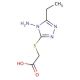(4-Amino-5-ethyl-4H-[1,2,4]triazol-3-ylsulfanyl)-acetic acid - chemical structure image