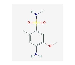4-Amino-5-methoxy-2-methylbenzenesulfon-N-methylamide (CAS 49564-57-0) - chemical structure image