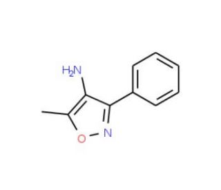 4-Amino-5-methyl-3-phenylisoxazole (CAS 21169-65-3) - chemical structure image