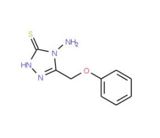 4-Amino-5-phenoxymethyl-4H-[1,2,4]triazole-3-thiol (CAS 4461-15-8) - chemical structure image
