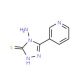 4-Amino-5-pyridin-3-yl-4H-[1,2,4]triazole-3-thiol (CAS 78027-00-6) - chemical structure image