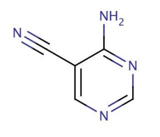 4-Amino-5-pyrimidinecarbonitrile (CAS 16357-69-0) - chemical structure image