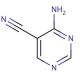 4-Amino-5-pyrimidinecarbonitrile (CAS 16357-69-0) - chemical structure image