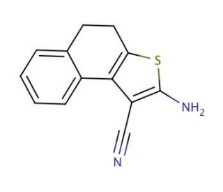 4-amino-5-thiatricyclo[7.4.0.0{2,6}]trideca-1(9),2(6),3,10,12-pentaene-3-carbonitrile - chemical structure image