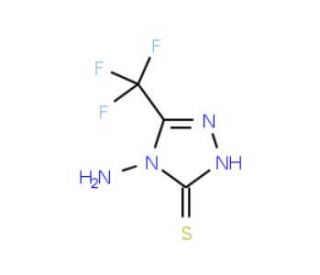 4-Amino-5-trifluoromethyl-4H-[1,2,4]triazole-3-thiol (CAS 24848-20-2) - chemical structure image