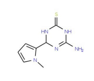 4-Amino-6-(1-methyl-1H-pyrrol-2-yl)-1,6-dihydro-1,3,5-triazine-2-thiol - chemical structure image