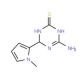 4-Amino-6-(1-methyl-1H-pyrrol-2-yl)-1,6-dihydro-1,3,5-triazine-2-thiol - chemical structure image