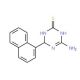 4-Amino-6-(1-naphthyl)-1,6-dihydro-1,3,5-triazine-2-thiol - chemical structure image