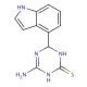 4-Amino-6-(1H-indol-4-yl)-1,6-dihydro-1,3,5-triazine-2-thiol - chemical structure image