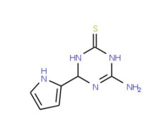 4-Amino-6-(1H-pyrrol-2-yl)-1,6-dihydro-1,3,5-triazine-2-thiol - chemical structure image