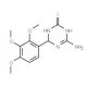 4-Amino-6-(2,3,4-trimethoxyphenyl)-1,6-dihydro-1,3,5-triazine-2-thiol - chemical structure image