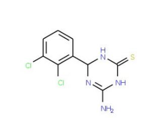 4-Amino-6-(2,3-dichlorophenyl)-1,6-dihydro-1,3,5-triazine-2-thiol - chemical structure image