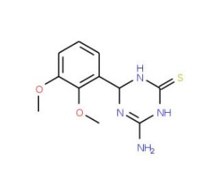 4-Amino-6-(2,3-dimethoxyphenyl)-1,6-dihydro-1,3,5-triazine-2-thiol - chemical structure image