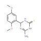 4-Amino-6-(2,5-dimethoxyphenyl)-1,6-dihydro-1,3,5-triazine-2-thiol - chemical structure image