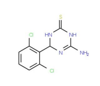 4-Amino-6-(2,6-dichlorophenyl)-1,6-dihydro-1,3,5-triazine-2-thiol - chemical structure image