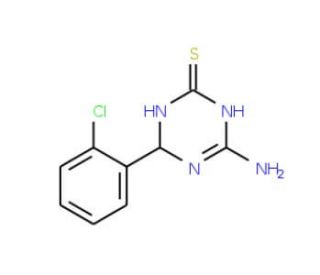 4-Amino-6-(2-chlorophenyl)-1,6-dihydro-1,3,5-triazine-2-thiol - chemical structure image