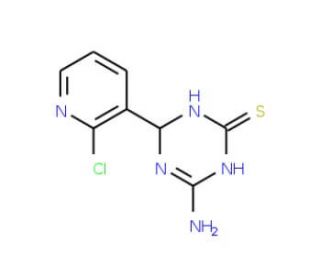 4-Amino-6-(2-chloropyridin-3-yl)-1,6-dihydro-1,3,5-triazine-2-thiol - chemical structure image