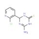 4-Amino-6-(2-chloropyridin-3-yl)-1,6-dihydro-1,3,5-triazine-2-thiol - chemical structure image