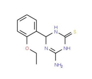 4-Amino-6-(2-ethoxyphenyl)-1,6-dihydro-1,3,5-triazine-2-thiol - chemical structure image