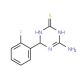 4-Amino-6-(2-fluorophenyl)-1,6-dihydro-1,3,5-triazine-2-thiol - chemical structure image