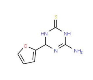 4-Amino-6-(2-furyl)-1,6-dihydro-1,3,5-triazine-2-thiol - chemical structure image
