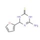 4-Amino-6-(2-furyl)-1,6-dihydro-1,3,5-triazine-2-thiol - chemical structure image