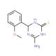 4-Amino-6-(2-methoxyphenyl)-1,6-dihydro-1,3,5-triazine-2-thiol - chemical structure image