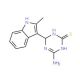 4-Amino-6-(2-methyl-1H-indol-3-yl)-1,6-dihydro-1,3,5-triazine-2-thiol - chemical structure image