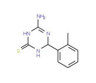 4-Amino-6-(2-methylphenyl)-1,6-dihydro-1,3,5-triazine-2-thiol - chemical structure image