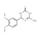 4-Amino-6-(3,4-dimethoxyphenyl)-1,6-dihydro-1,3,5-triazine-2-thiol - chemical structure image