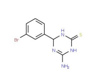 4-Amino-6-(3-bromophenyl)-1,6-dihydro-1,3,5-triazine-2-thiol - chemical structure image