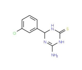 4-Amino-6-(3-chlorophenyl)-1,6-dihydro-1,3,5-triazine-2-thiol - chemical structure image