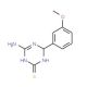 4-Amino-6-(3-methoxyphenyl)-1,6-dihydro-1,3,5-triazine-2-thiol - chemical structure image