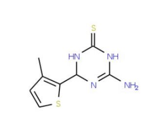 4-Amino-6-(3-methyl-2-thienyl)-1,6-dihydro-1,3,5-triazine-2-thiol - chemical structure image