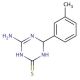 4-Amino-6-(3-methylphenyl)-1,6-dihydro-1,3,5-triazine-2-thiol - chemical structure image