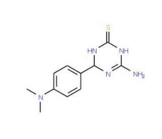 4-Amino-6-[4-(dimethylamino)phenyl]-1,6-dihydro-1,3,5-triazine-2-thiol - chemical structure image