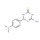 4-Amino-6-[4-(dimethylamino)phenyl]-1,6-dihydro-1,3,5-triazine-2-thiol - chemical structure image