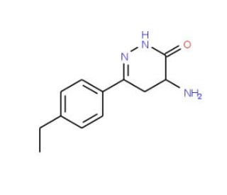 4-amino-6-(4-ethylphenyl)-4,5-dihydropyridazin-3(2H)-one - chemical structure image