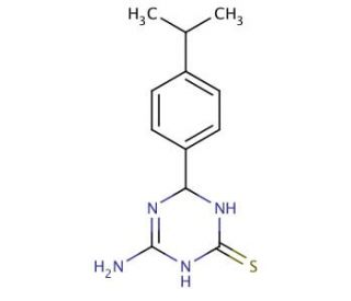 4-Amino-6-(4-isopropylphenyl)-1,6-dihydro-1,3,5-triazine-2-thiol - chemical structure image