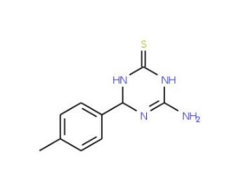 4-Amino-6-(4-methylphenyl)-1,6-dihydro-1,3,5-triazine-2-thiol - chemical structure image