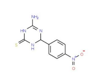 4-Amino-6-(4-nitrophenyl)-1,6-dihydro-1,3,5-triazine-2-thiol - chemical structure image