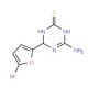 4-Amino-6-(5-bromo-2-furyl)-1,6-dihydro-1,3,5-triazine-2-thiol - chemical structure image