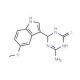 4-Amino-6-(5-methoxy-1H-indol-3-yl)-1,6-dihydro-1,3,5-triazine-2-thiol - chemical structure image