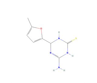 4-Amino-6-(5-methyl-2-furyl)-1,6-dihydro-1,3,5-triazine-2-thiol (CAS 1142208-50-1) - chemical structure image