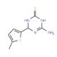 4-Amino-6-(5-methyl-2-thienyl)-1,6-dihydro-1,3,5-triazine-2-thiol - chemical structure image
