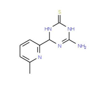 4-Amino-6-(6-methylpyridin-2-yl)-1,6-dihydro-1,3,5-triazine-2-thiol - chemical structure image