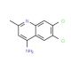 4-Amino-6,7-dichloro-2-methylquinoline (CAS 948292-89-5) - chemical structure image