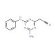 (4-amino-6-anilino-1,3,5-triazin-2-yl)acetonitrile (CAS 99845-72-4) - chemical structure image