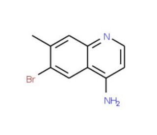 4-Amino-6-bromo-7-methylquinoline (CAS 1189106-59-9) - chemical structure image
